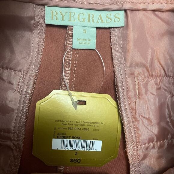 Ryegrass Suede Cropped Jacket and Shorts Set NWT Size 2 shorts Sz 6 jacket - Picture 7 of 7